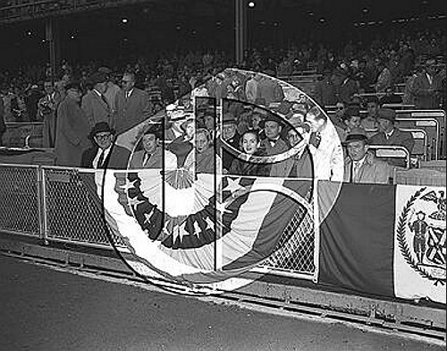 Mayor Wagner party at Opening Day at Yankee Stadium55N0155